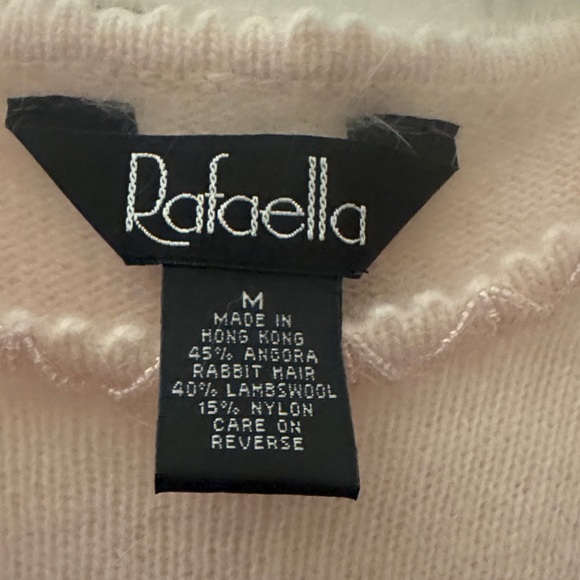 New Baby Pink Embroidered Angora blend Sweater Set - Picture 3 of 12